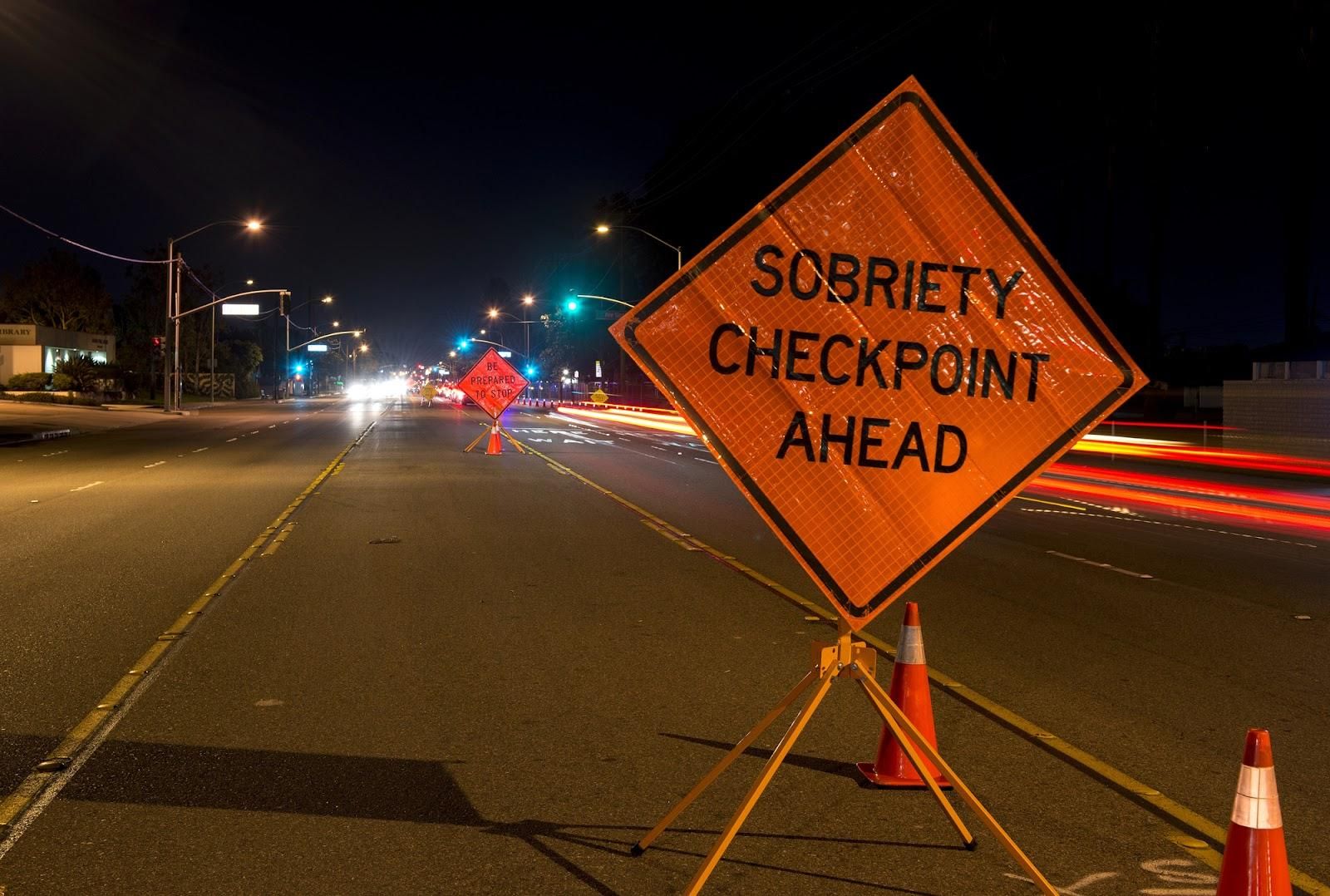 Sobriety checkpoint picture.